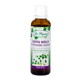Gotu kola , originální bylinné kapky, 50 ml Dr. Popov