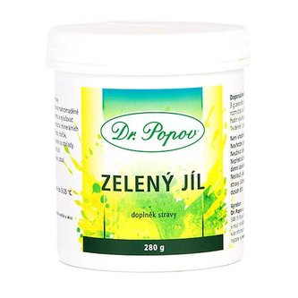 Zelený jíl, prášek, 280 g Dr. Popov