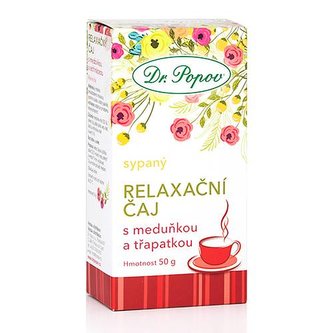 Relaxační čaj s meduňkou a třapatkou, sypaný, 50 g Dr. Popov