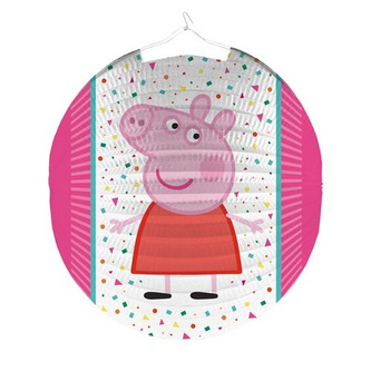 Závěsný lampion kulatý Prasátko Peppa 25 cm