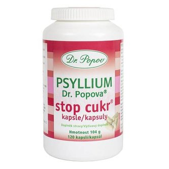Psyllium Dr. Popova STOP CUKR kapsle, 120 ks Dr. Popov