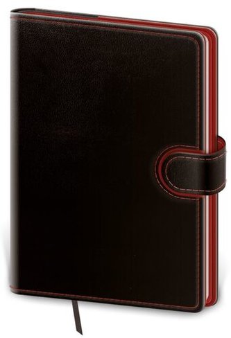 Diář 2023 denní A5 Flip - černo/červená