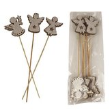 Zápich anděl, 6 ks D4595