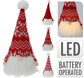 Skřítek Vánoční LED 20 cm