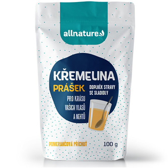 Allnature Křemelina - příchuť pomeranč 100 g