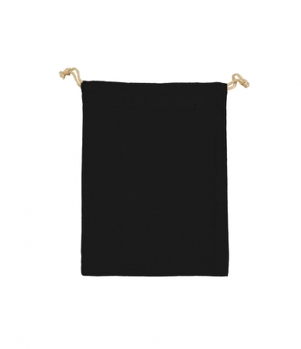 Sáček bavlněný se šňůrkou MINIS,140 g/m², 10 x 14 cm, černá (Black)