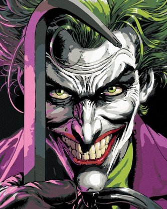 Malování podle čísel 40 x 50 cm Batman - Joker s páčidlem