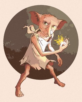 Malování podle čísel 40 x 50 cm Harry Potter - Dobby