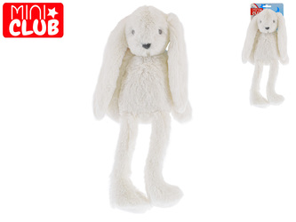 Mini Club zajíček plyšový bílý 30cm dlouhé nohy 0m+ na kartě