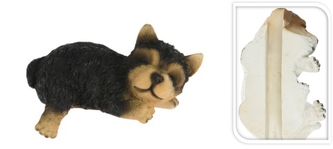 Pes jorkšírský teriér dekorace 10x20x11,2 cm