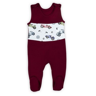 Kojenecké bavlněné dupačky Nicol Races - velikost 62 (3-6m)