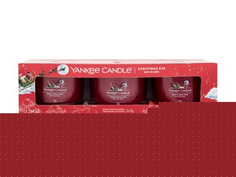 Yankee Candle Sada votivních svíček ve skle Christmas Eve 3 x 37 g unisex