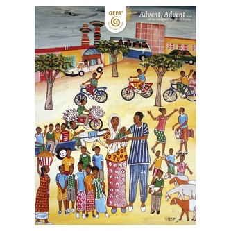 Gepa Bio adventní kalendář s mléčnou čokoládou, 37 % kakaa