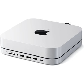 Satechi Aluminium Type-C Stand and Hub for Mac Mini w/ SSD Enclosure stříbrný