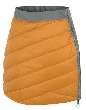 Dámská zimní sukně Freez L mustard/dk. grey green - S