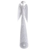 Kovový svícen - Bílý anděl modlící se, 0/2