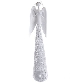 Kovový svícen - Bílý anděl modlící se, 0/2