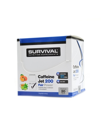 Survival - Caffeine jet 200 Fair power 20 x 25 ml - limeta zelený čaj