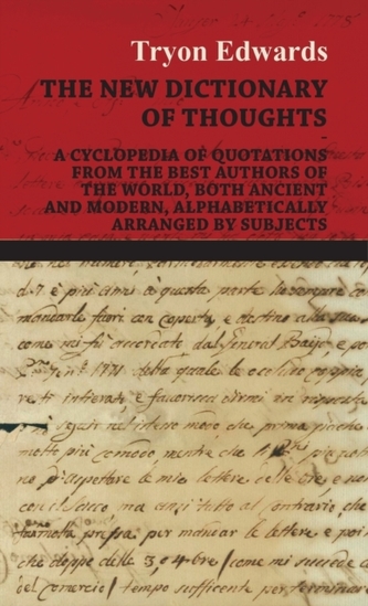 A Dictionary Of Thoughts