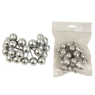 Kulaté dekorace, stříbrné X0527