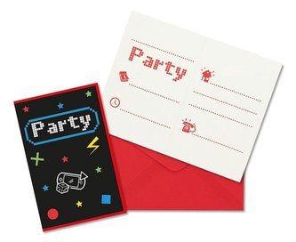 Party pozvánky Game Party 6 ks