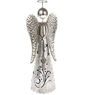 Kovový anděl s LED světlem, 0/12