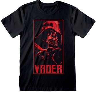 Pánské tričko Star Wars: Vader (L) černá bavlna