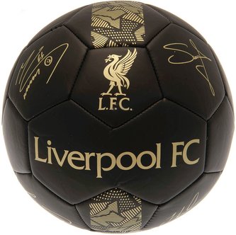 Fotbalový míč Liverpool FC: vzor Signature Gold PH (5)
