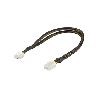 PremiumCord prodloužení napájecího kabelu 8 pinů 0,44m