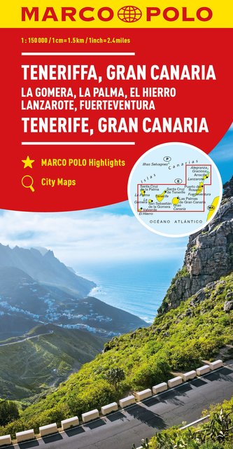 MARCO POLO Karte Teneriffa, Gran Canaria 1:150 000