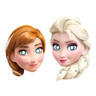 Party papírové masky Ledové království Frozen - 6 ks