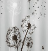 Koupelnové závěsy - šedé chmýří - 180x200 cm