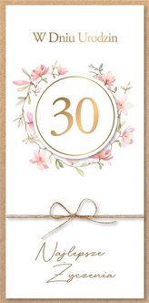 Karnet Urodziny 30