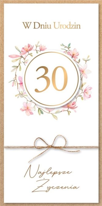 Karnet Urodziny 30