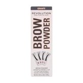 Makeup Revolution London Brow Powder Pudr na obočí Stamp & Stencil 0,65 g Ash Brown pro ženy