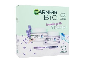 Garnier Bio denní pleťový krém Bio Lavandin Youth Plumping Day Cream 50 ml + noční pleťový krém Bio Lavandin Youth Plumping Night Cream 50 ml