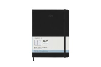 Moleskine Měsíční diář 2023 měkký černý XL