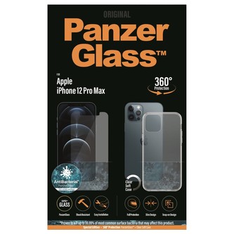 PanzerGlass Standard AntiBacterial Bundle Apple iPhone 12 Pro Max