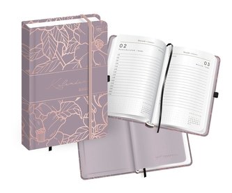 Kalendarz 2023 książkowy A5/384K Metallic Art