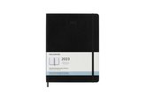 Moleskine Měsíční diář 2023 tvrdý černý XL