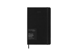 Moleskine Smart plánovací zápisník  2023 L tvrdá vazba černý XL