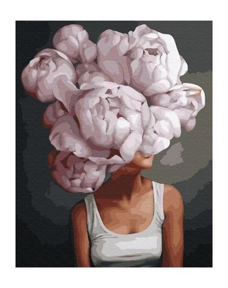 Malowanie po numerach - Wiele piwonii 40x50cm