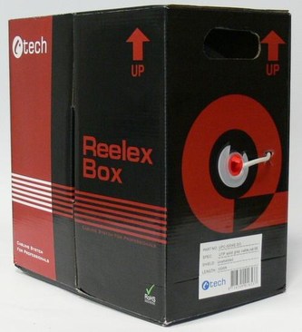 C-Tech Eth kabel UTP drát c5e 305m