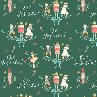 Vánoční balící papír - Louskáček 70 x 100 cm - 3 archy