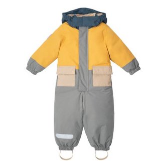 LEOKID Zimní kombinéza Color Block Yellow Mellow vel. 3 - 4 roky (vel. 98)