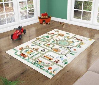 Kobereček dětský - dopravní hřiště - šíře 100 cm , délka 150 cm