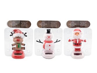 FIGURKA VÁNOČNÍ POHYBLIVÁ, SOLÁRNÍ POHON