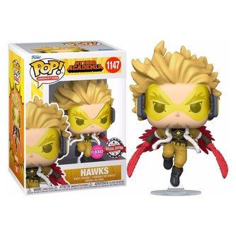 Funko POP Animation: My Hero Academy - Hawks (FLOCKED exclusive special edition)