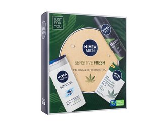 Nivea Men balzám po holení Men Sensitive Pro Ultra-Calming 100 ml + sprchový gel Men Sensitive 250 ml + antiperspirant Men Deep Amazonia 150 ml