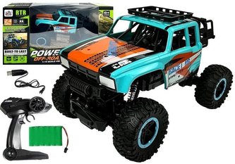 Zdalnie sterowane auto Offroad RC 1:14 niebieskie Zdalnie sterowane auto Offroad RC 1:14 niebieskie